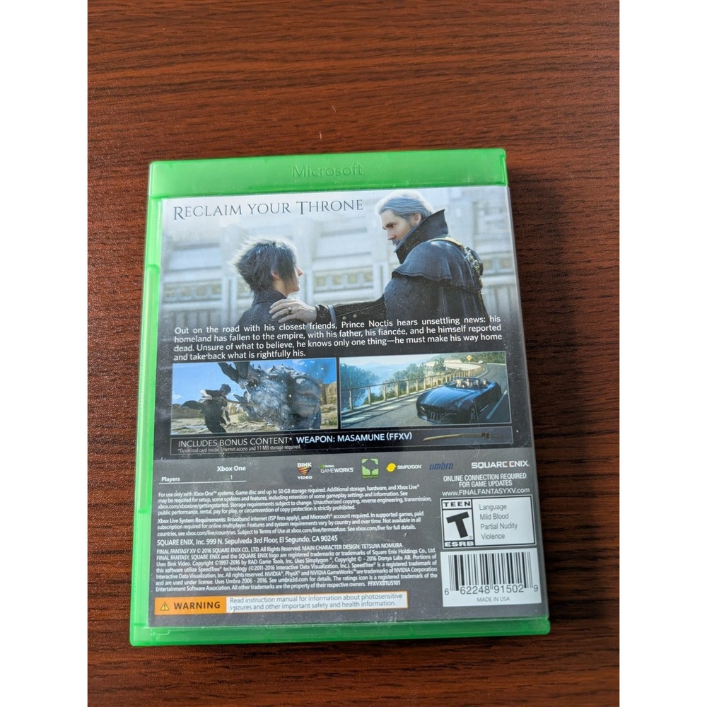 Final Fantasy XV For Xbox One RPG Very Good - Picture 3 of 6